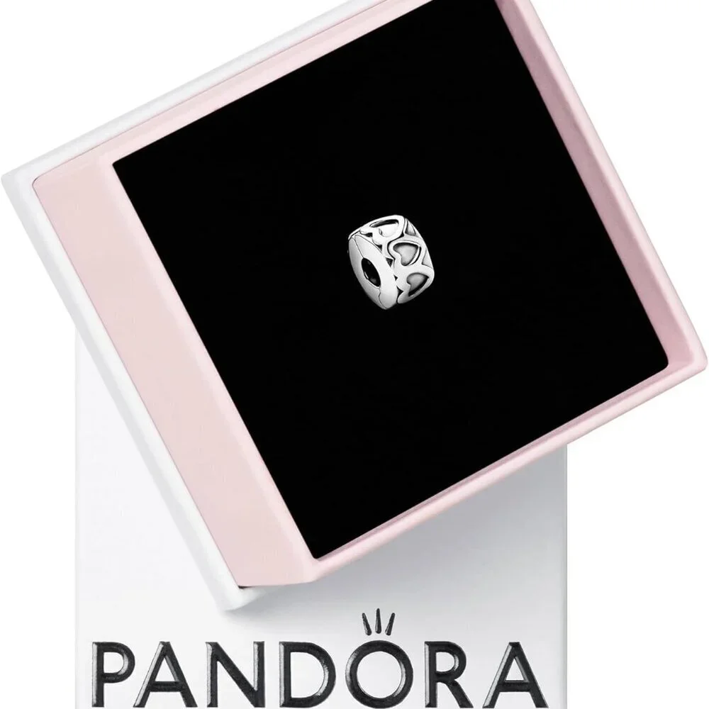 Sterling Silver Heart Charm for Moments Bracelets Gift for Her